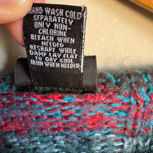 Rue 21 Women's Long Sleeve Multicolor Striped Pocket Sweater Size Large Knit - Picture 6 of 12